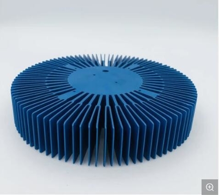 Customized Hot Sell Blue Anodizing Industrial Aluminium Heatsink Sunflower Profile Heatsink