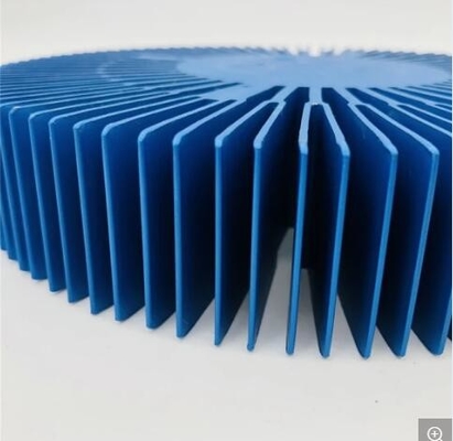 Customized Hot Sell Blue Anodizing Industrial Aluminium Heatsink Sunflower Profile Heatsink
