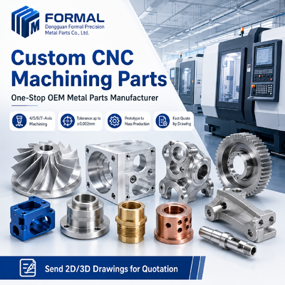 CNC-onderdelen van aluminium op maat met 5-assige bewerking voor prototype tot massaproductie